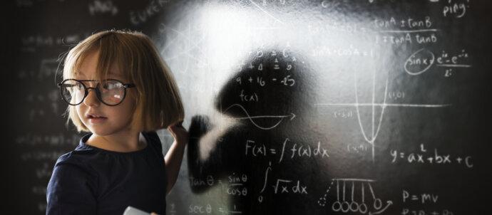 little genius solving algebra class