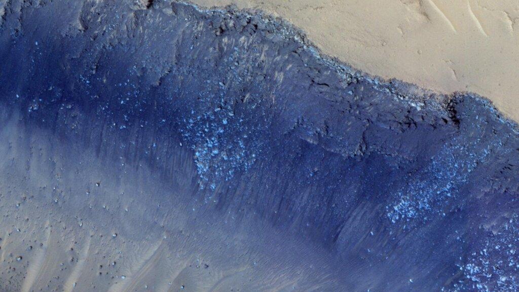 A fost dezvăluit interiorul planetei Marte 2 mars blue