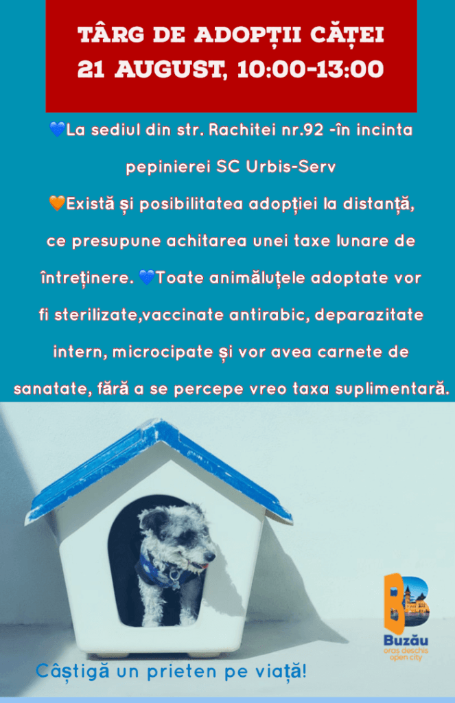 Un nou târg de adopții căței la Buzău 1 image0 2