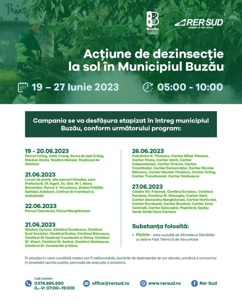 PROGRAM DEZINSECTIE TANTARI 2023
