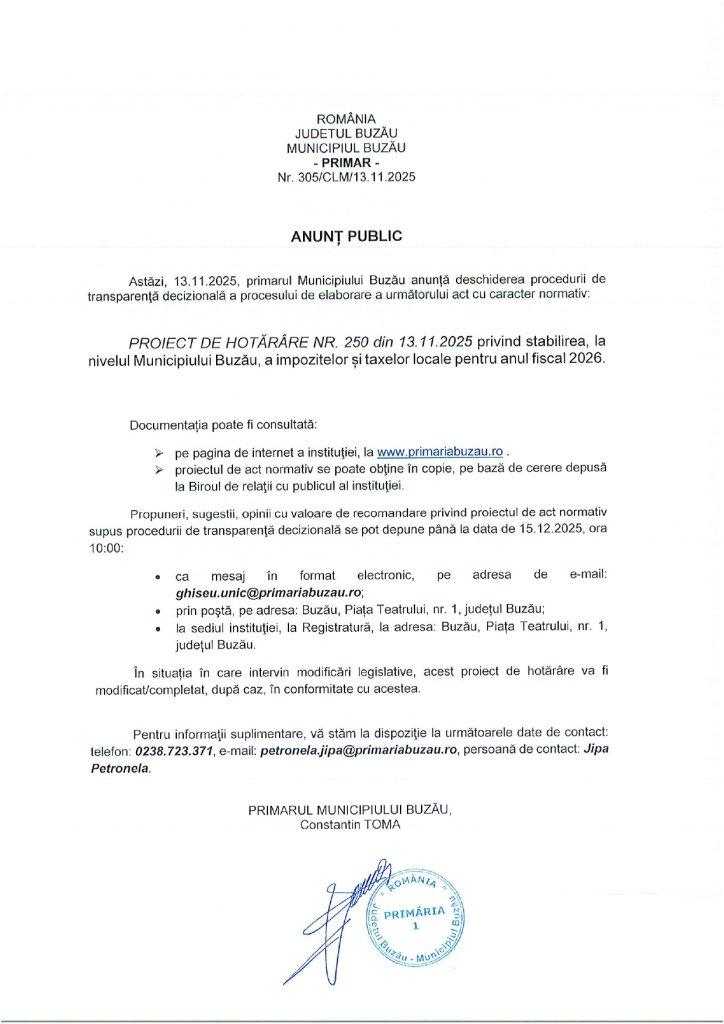 Anunt public taxe si impozite page 0001