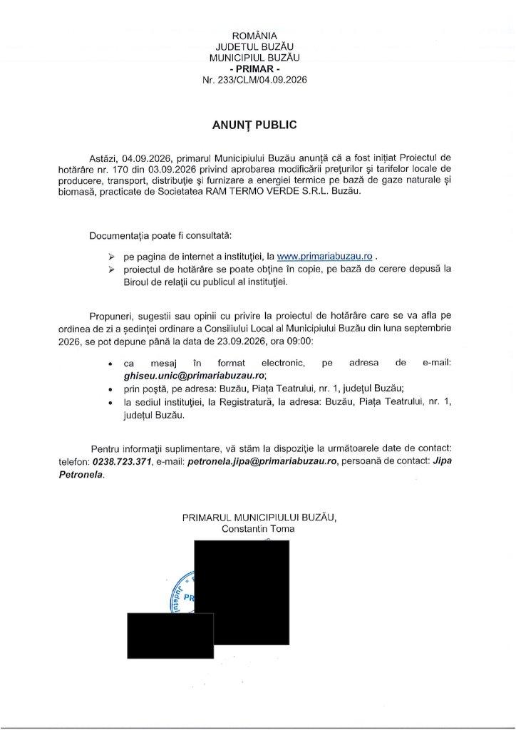 Anunt Public Pr. 170 page 0001